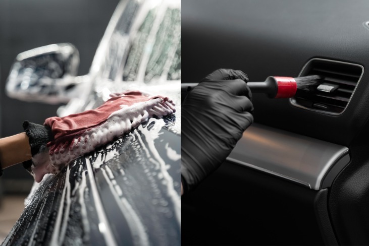 Innenreinigung + Außenhandwäsche